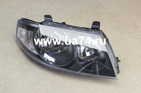 Фара правая черная под электрокорректор Nissan Almera Classic 2006-2012 (TYC / Тайвань)