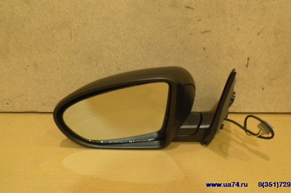 Зеркало левое электро/обогрев Nissan Qashqai 2006-2014 (5к)(Тайвань)